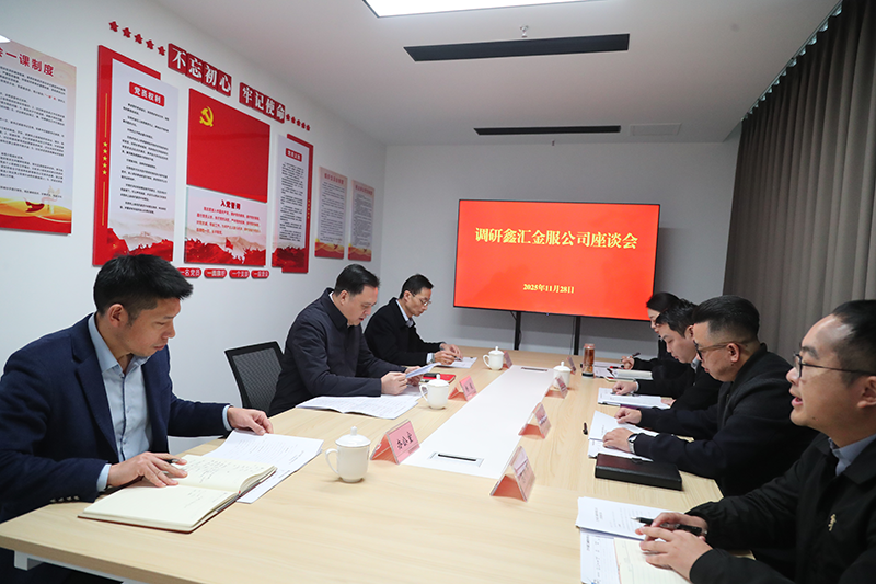 市國資委黨委書記、主任楊毅到鑫匯金服公司調研